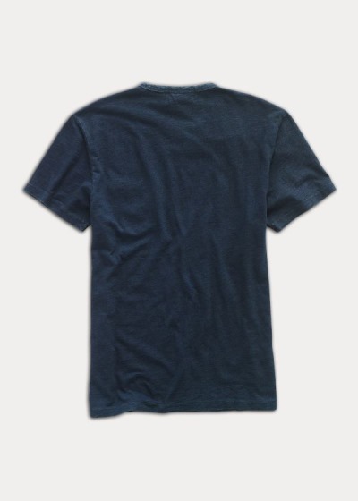 Playeras Ralph Lauren Hombre Azules - Slub Pocket - IDLVG4527